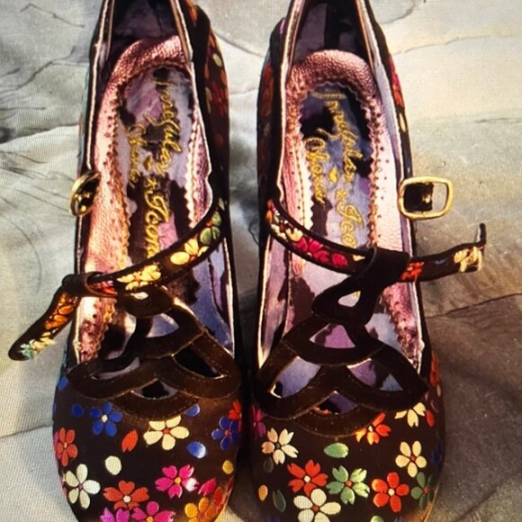 Irregular Choice floral embroidered shoes - EU 41 / US 10 - Picture 2 of 7